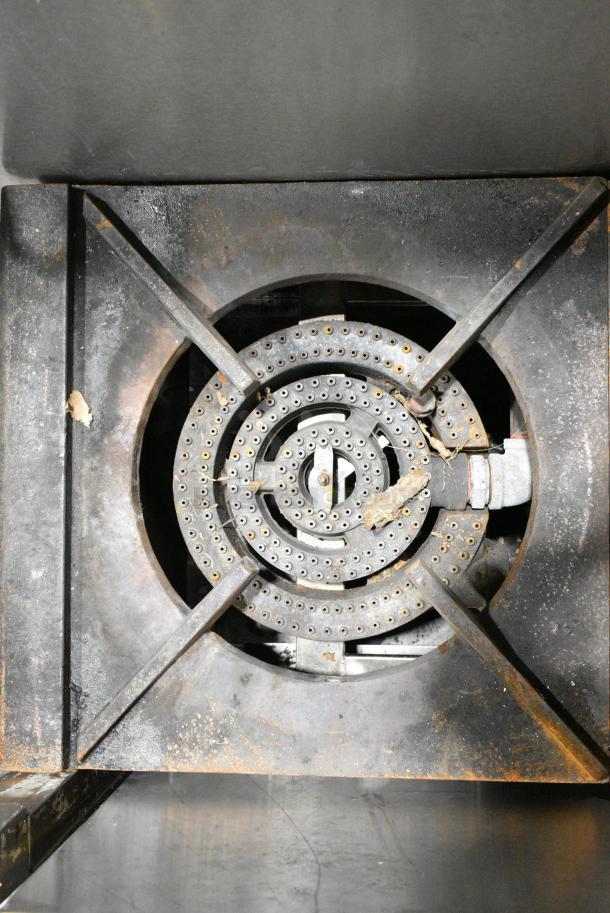Stainless Steel Commercial Countertop Natural Gas Powered 2 Burner Range. - Image 3 of 4