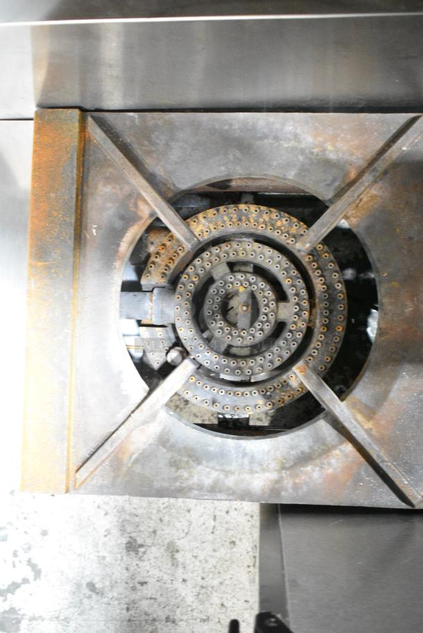 Stainless Steel Commercial Countertop Natural Gas Powered 2 Burner Range. - Image 4 of 4