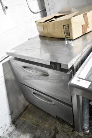 2019 Continental SWF27N Stainless Steel Commercial 2 Drawer Undercounter Cooler. 115 Volts, 1 Phase. Tested and Working!