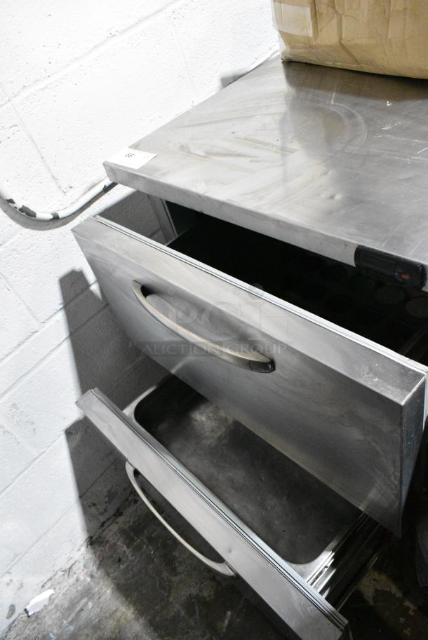 2019 Continental SWF27N Stainless Steel Commercial 2 Drawer Undercounter Cooler. 115 Volts, 1 Phase. Tested and Working! - Image 2 of 5