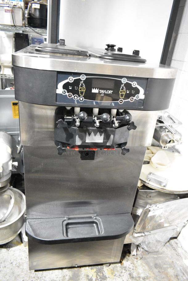 Taylor C723-33 Stainless Steel Commercial Floor Style Water Cooled 2 Flavor w/ Twist Soft Serve Ice Cream Machine. 208-230 Volts, 3 Phase. - Image 2 of 5