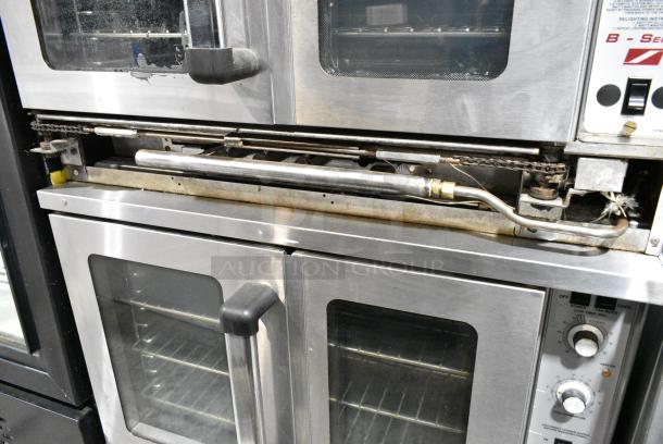 2 Southbend B-Series Stainless Steel Commercial Natural Gas Powered Full Size Convection Oven w/ View Through Doors, Metal Oven Racks and Thermostatic Controls on Commercial Casters. 2 Times Your Bid! - Image 5 of 6