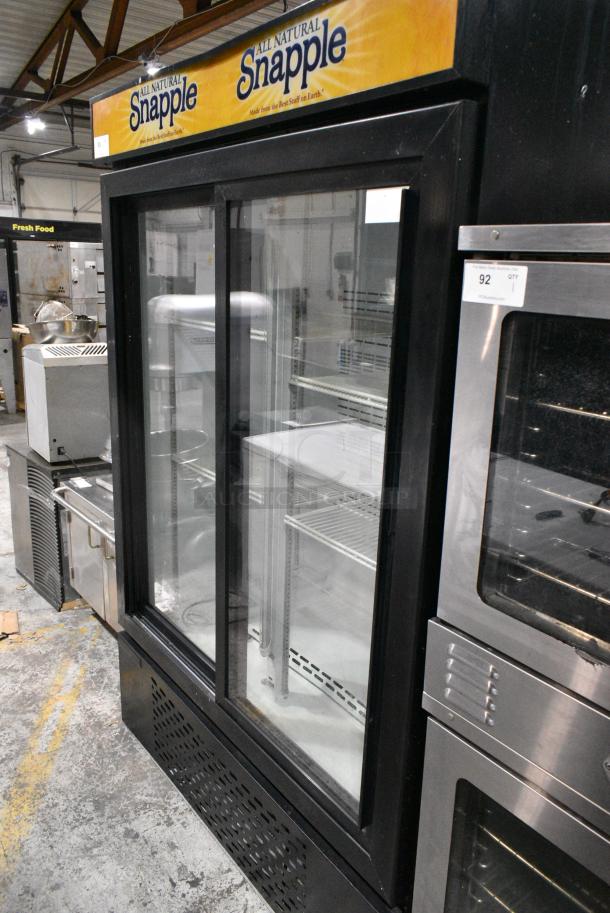 Universal Nolin MC1300S-1 Metal Commercial 2 Door Reach In Cooler Merchandiser w/ Poly Coated Racks. 115 Volts, 1 Phase. Tested and Working! - Image 2 of 7