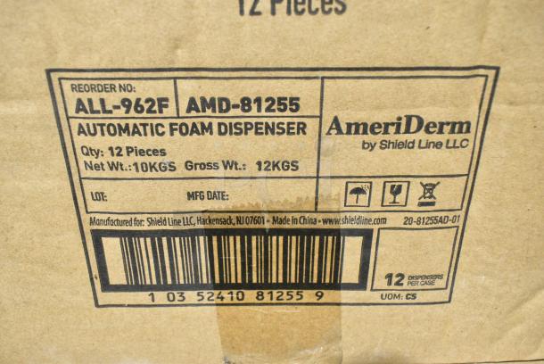 4 BRAND NEW! Boxes of 12 AmeriDerm ALL-962F AMD-81255 Foam Soap Dispenser. 4 Times Your Bid! - Image 3 of 3