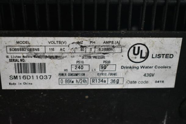 Avalon SOBSSB210ESNES Metal Water Cooler Base. 115 Volts, 1 Phase. Tested and Working! - Image 4 of 5
