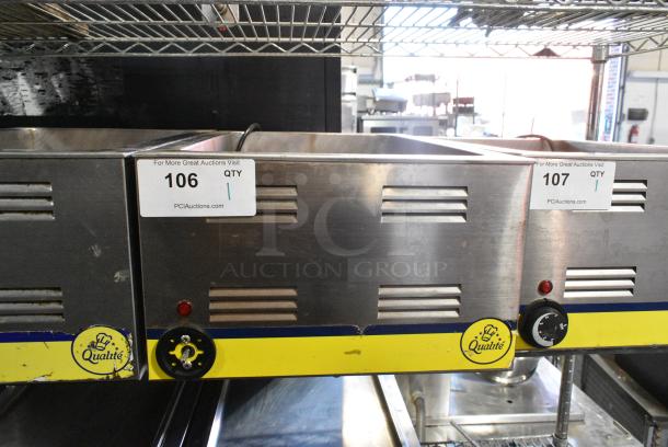 Qualite Stainless Steel Commercial Countertop Food Warmer. 120 Volts, 1 Phase. Tested and Working! - Image 1 of 4