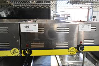Qualite Stainless Steel Commercial Countertop Food Warmer. 120 Volts, 1 Phase. Tested and Working!