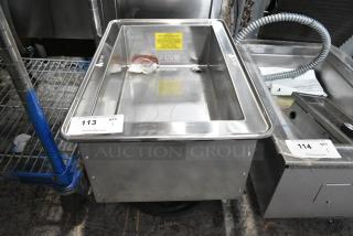 Atlas Metal WIH-D-1 Stainless Steel Commercial Cold Pan Drop In. 120 Volts, 1 Phase. Tested and Working!