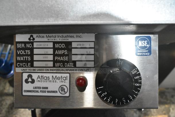 Atlas Metal WIH-D-1 Stainless Steel Commercial Cold Pan Drop In. 120 Volts, 1 Phase. Tested and Working! - Image 3 of 5