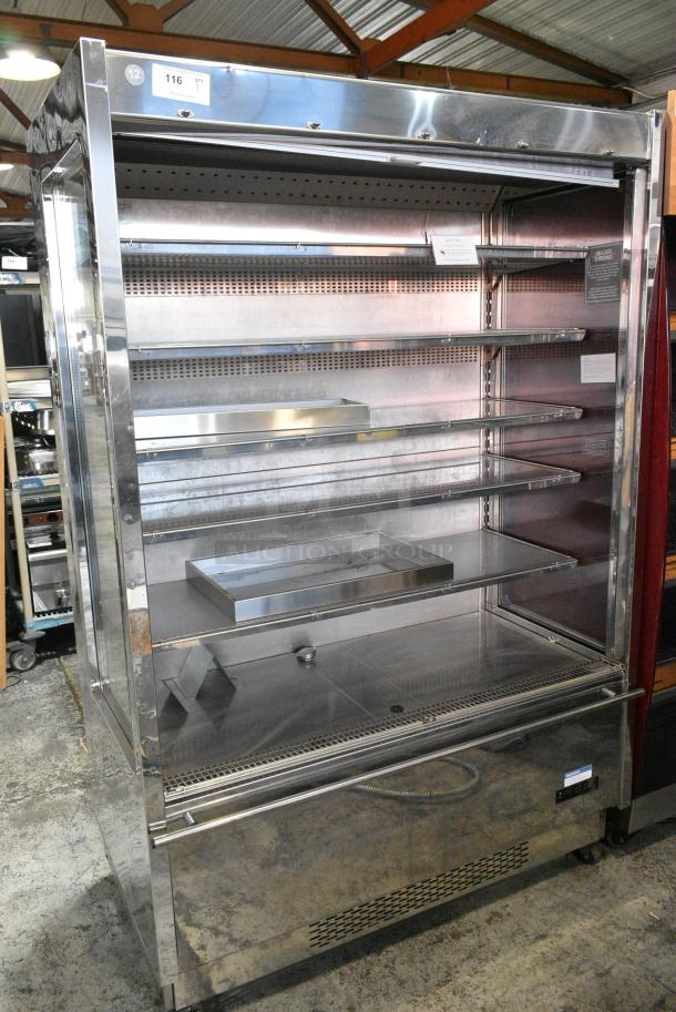 Karlos 200 UL Metal Commercial Floor Style Open Grab N Go Merchandiser on Commercial Casters. 230 Volts, 1 Phase. - Image 1 of 7