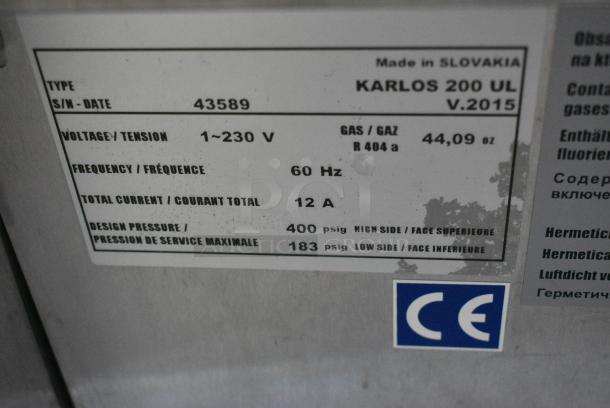 Karlos 200 UL Metal Commercial Floor Style Open Grab N Go Merchandiser on Commercial Casters. 230 Volts, 1 Phase. - Image 4 of 7