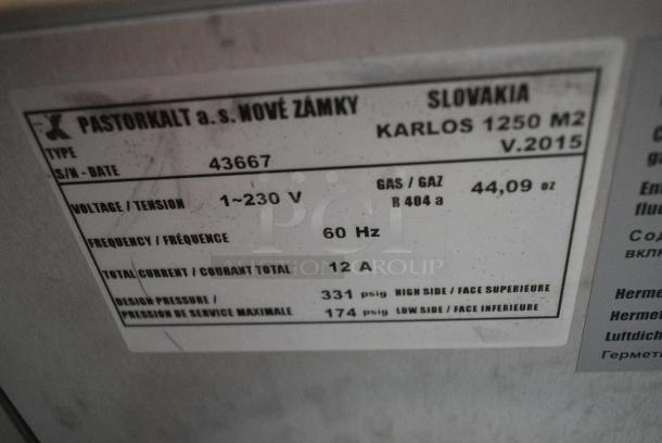 Karlos 1250 M2 Metal Commercial Floor Style Open Grab N Go Merchandiser on Commercial Casters. 230 Volts, 1 Phase. - Image 6 of 7