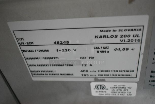 Karlos 200 UL Metal Commercial Floor Style Open Grab N Go Merchandiser on Commercial Casters. 230 Volts, 1 Phase. - Image 5 of 7