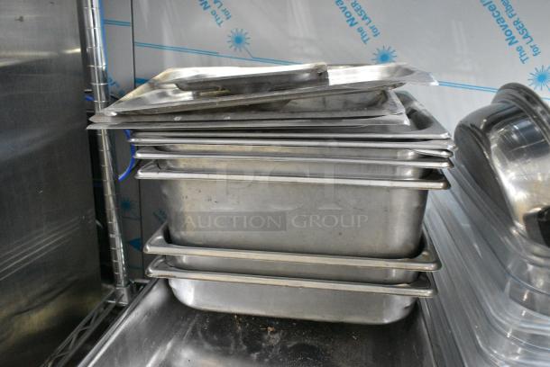 ALL ONE MONEY! Lot of Various Items Including Metal Lids, Stainless Steel Drop In Bins, Poly Drop In Bins, Muffin Baking Pans - Image 6 of 6