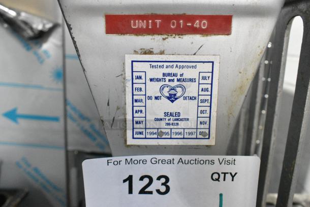 Exact Weight Metal Countertop Scale. - Image 2 of 4