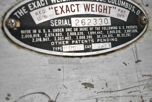 Exact Weight Metal Countertop Scale. - Image 4 of 4