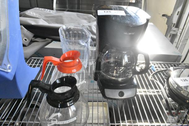 4 Various Items Including Coffee Machine, 2 Coffee Pots and 1 Poly Pitcher. 4 Times Your Bid! - Image 1 of 5