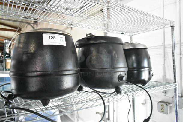 3 Metal Countertop Soup Kettle Food Warmer. Includes AT51588, Glenray 1021803. 120 Volts, 1 Phase. 3 Times Your Bid! Tested and Working! - Image 1 of 7