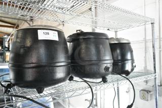 3 Metal Countertop Soup Kettle Food Warmer. Includes AT51588, Glenray 1021803. 120 Volts, 1 Phase. 3 Times Your Bid! Tested and Working!