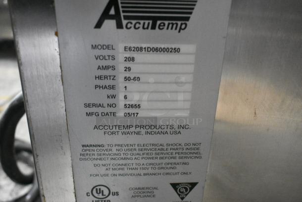 AccuTemp E62081D06000250 Stainless Steel Commercial Single Deck Steam Cabinet. 208 Volts, 1 Phase. - Image 4 of 5
