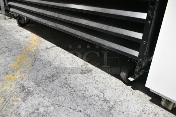 Avantco G1.2BM2F-HC Metal Commercial 2 Door Reach In Cooler Merchandiser w/ Poly Coated Racks on Commercial Casters. 115 Volts, 1 Phase. Tested and Working! - Image 5 of 6