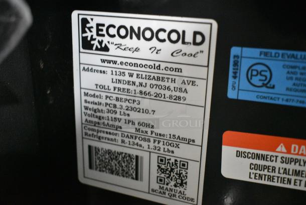 Econocold PC-BEPCP3 Metal Commercial Floor Style Deli Display Case Merchandiser. 115 Volts, 1 Phase. Tested and Working! - Image 3 of 4