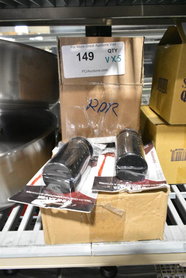 5 BRAND NEW SCRATCH AND DENT! Items Including 2 Wine Saver Franmara, 164TBHRDWR8 Lancaster Table & Seating 12 Piece Floor Glide and Screw Table Base Hardware Kit, Prince Castle 943-038A Blade. 5 Times Your Bid! - Image 1 of 5