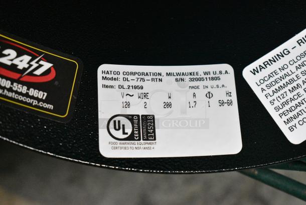 2 Hatco DL-775-RTN Metal Warming Light. 120 Volts, 1 Phase. 2 Times Your Bid! - Image 2 of 2