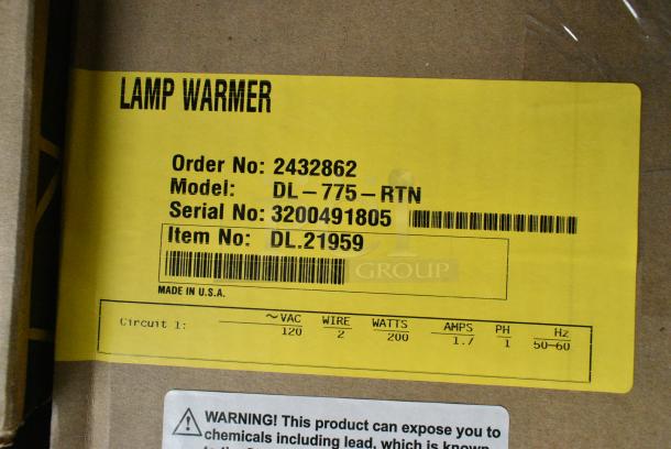 BRAND NEW SCRATCH AND DENT! Hatco DL-775-RTN Ceiling Mount Heat Lamp. - Image 3 of 3