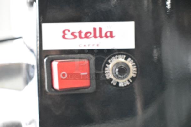 BRAND NEW SCRATCH AND DENT! Estella ECEG26 Metal Commercial Countertop Espresso Bean Grinder. 110/120 Volts, 1 Phase. Tested and Working! - Image 4 of 5