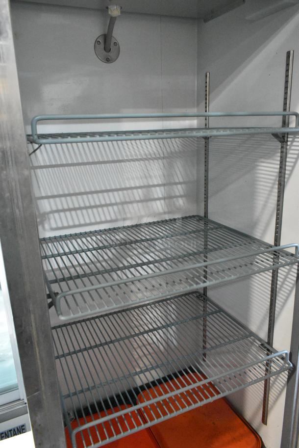 Avantco 178A19FHC Stainless Steel Commercial Single Door Reach In Freezer w/ Poly Coated Racks. 115 Volts, 1 Phase. Tested and Working! - Image 2 of 4