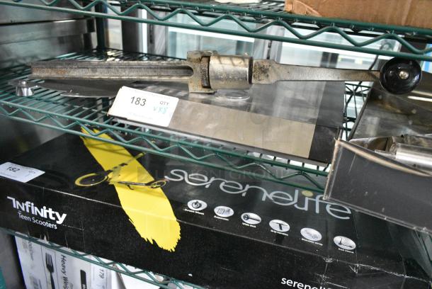 ALL ONE MONEY! Lot of Various Items Including Metal Shelf and Metal Legs. - Image 5 of 5