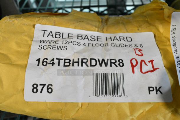 ALL ONE MONEY! Lot Includes 164TBHRDWR8 Lancaster Table & Seating 12 Piece Floor Glide and Screw Table Base Hardware Kit. - Image 2 of 2