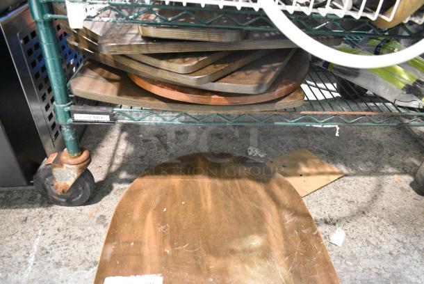 ALL ONE MONEY! Lot of 8 Wooden Seat - Image 1 of 2