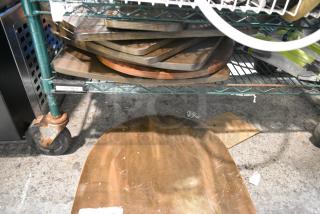 ALL ONE MONEY! Lot of 8 Wooden Seat