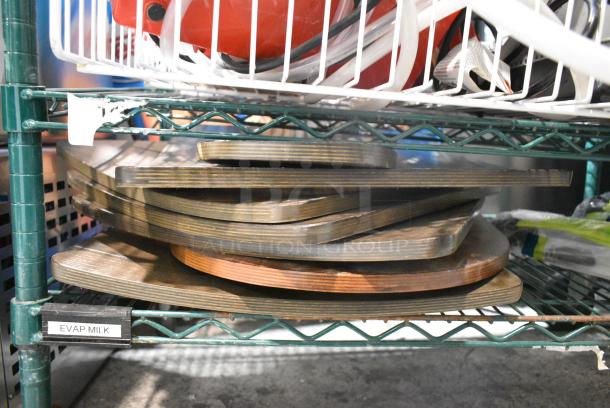 ALL ONE MONEY! Lot of 8 Wooden Seat - Image 2 of 2