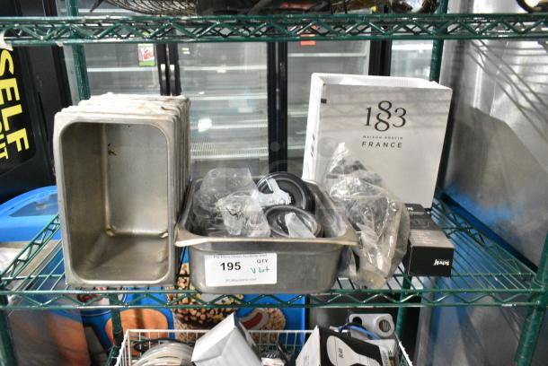 ALL ONE MONEY! Lot of Various Items Including Stainless Steel Drop In Bins and Commercial Casters - Image 1 of 7