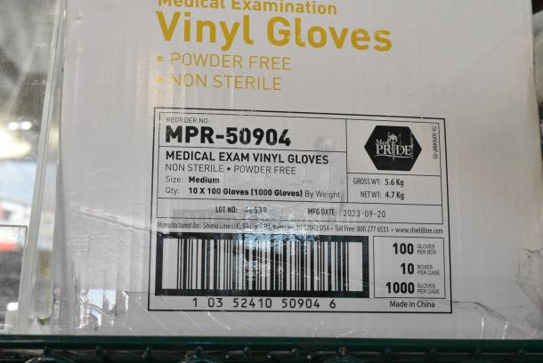 3 Various Items Including Clear Poly Cookie Merchandiser, Vinyl Gloves and Poly Unit. 3 Times Your Bid! - Image 2 of 3