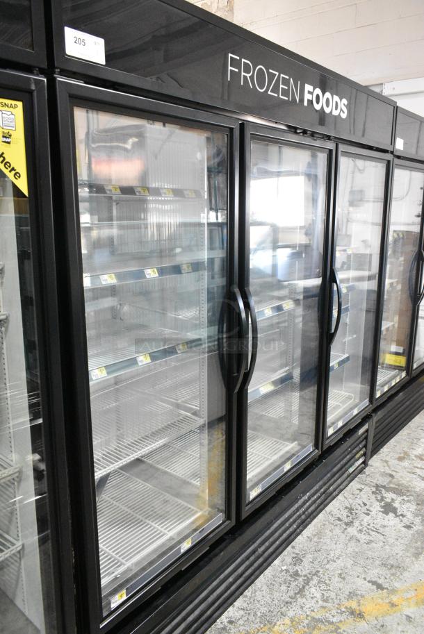 2019 True GDM-72F-HC Metal Commercial 3 Door Reach In Freezer Merchandiser w/ Poly Coated Racks. 208-230 Volts, 1 Phase. Tested and Working! - Image 1 of 6
