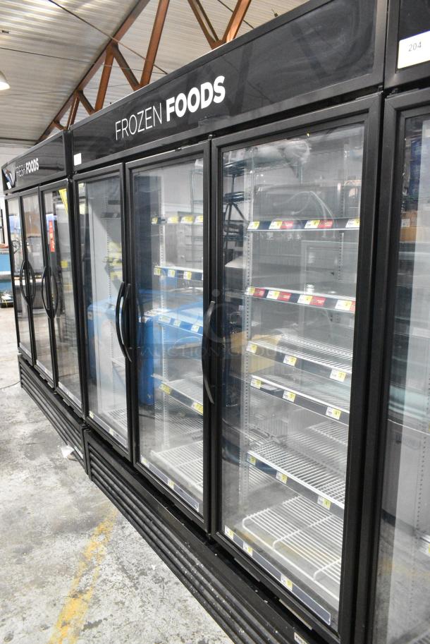 2019 True GDM-72F-HC Metal Commercial 3 Door Reach In Freezer Merchandiser w/ Poly Coated Racks. 208-230 Volts, 1 Phase. Tested and Working! - Image 2 of 6