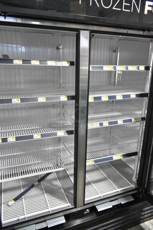 2019 True GDM-72F-HC Metal Commercial 3 Door Reach In Freezer Merchandiser w/ Poly Coated Racks. 208-230 Volts, 1 Phase. Tested and Working! - Image 3 of 6