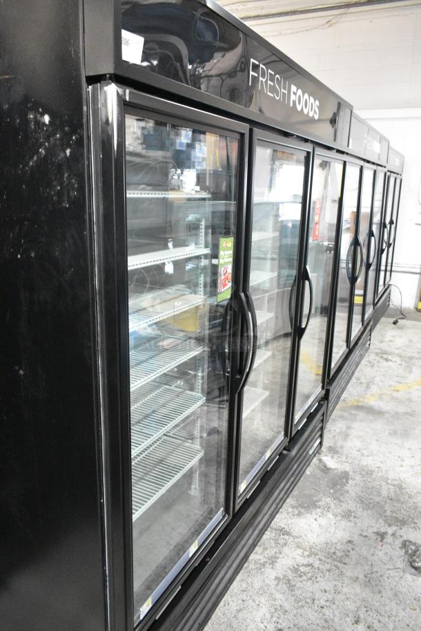 2017 True GDM-72-HC Metal Commercial 3 Door Reach In Cooler Merchandiser w/ Poly Coated Racks. 115 Volts, 1 Phase. Tested and Working! - Image 1 of 6