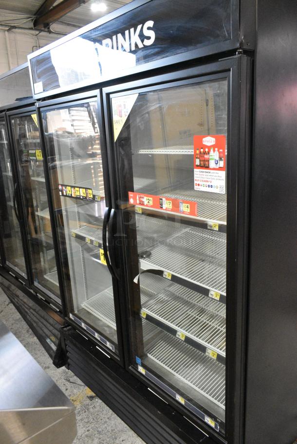 2017 True GDM-49-HC Metal Commercial 2 Door Reach In Cooler Merchandiser w/ Poly Coated Racks. 115 Volts, 1 Phase. Tested and Working! - Image 1 of 5