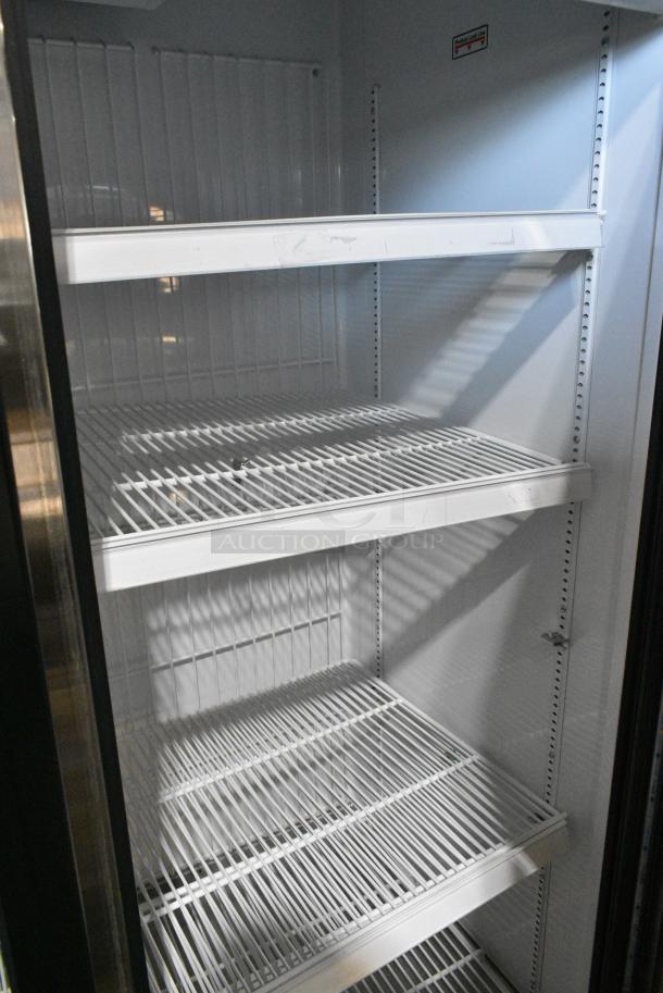 2017 True GDM-72F-HC Metal Commercial 3 Door Reach In Freezer Merchandiser w/ Poly Coated Racks. 115 Volts, 1 Phase. Tested and Working! - Image 6 of 7