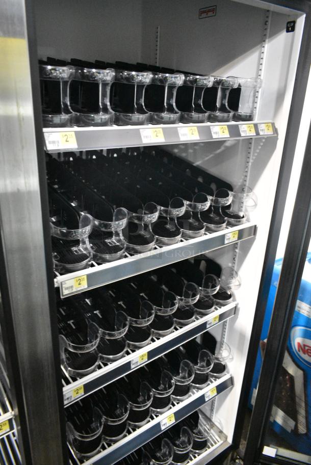 2018 True GDM-49-HC Metal Commercial 2 Door Reach In Cooler Merchandiser w/ Poly Coated Racks. 115 Volts, 1 Phase. Tested and Working! - Image 3 of 7