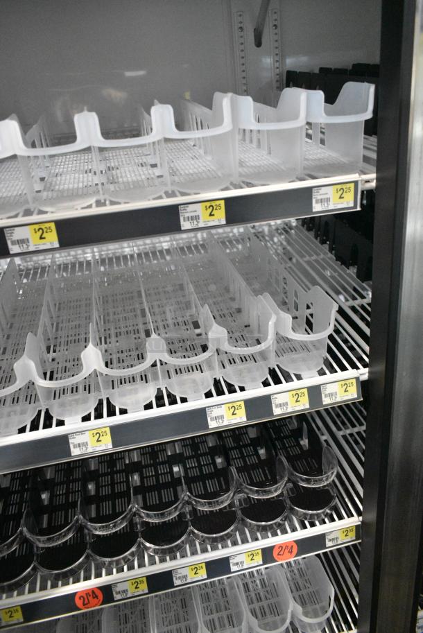 2018 True GDM-49-HC Metal Commercial 2 Door Reach In Cooler Merchandiser w/ Poly Coated Racks. 115 Volts, 1 Phase. Tested and Working! - Image 4 of 7