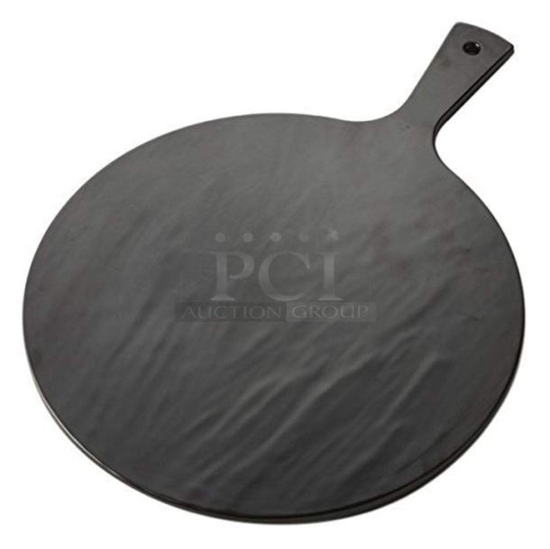 BRAND NEW ! Box of 12 American Metalcraft FSR14 Faux Slate Round Peel - Image 1 of 3
