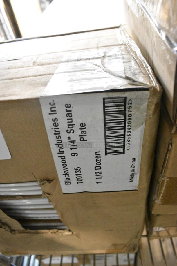 BRAND NEW! Box of 18 Blackwood 9-1/4" Square Plates - Image 2 of 2