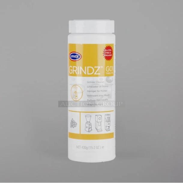 3 BRAND NEW! Box of 12 Grindz 17-G01-UX430-12 15.2 oz. Grindz Coffee / Espresso Grinder Cleaner Granules. 3 Times Your Bid! - Image 1 of 3