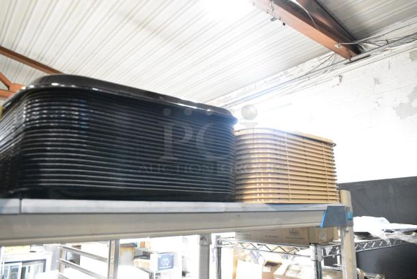 40 BRAND NEW! Poly Food Trays. 40 Times Your Bid! - Image 1 of 2